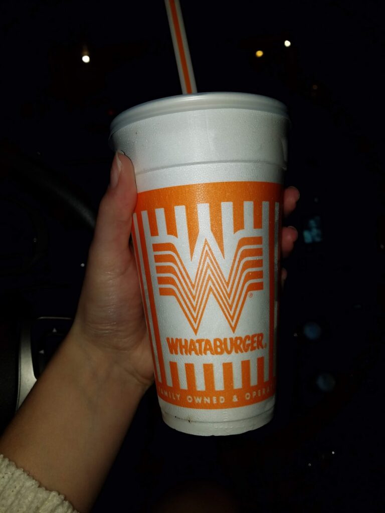 Whataburger drinks menu